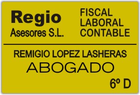 PLACA PARA PROFESIONALES - Letrerox.com