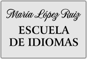 PLACA PARA PROFESIONALES - Letrerox.com