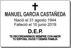 PLACA PARA DIFUNTO Letrerox.com