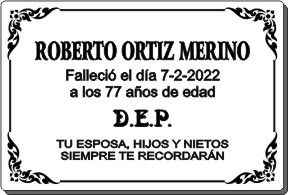 PLACA PARA DIFUNTO Letrerox.com